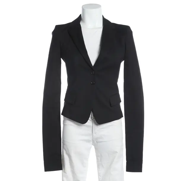 Blazer, in Black, Cotton, Patrizia Pepe