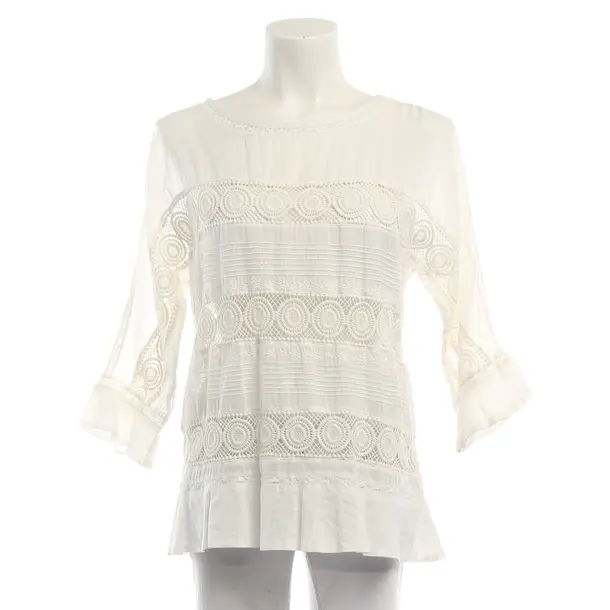Blouse, in Beige, Cotton, Closed
