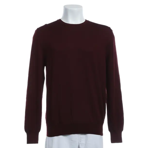 Jumper, in Bordeaux, Wool, Alexander McQueen