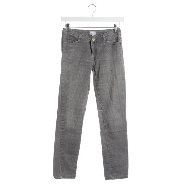 Skinny Jeans, in Light Gray, Cotton, Lala Berlin