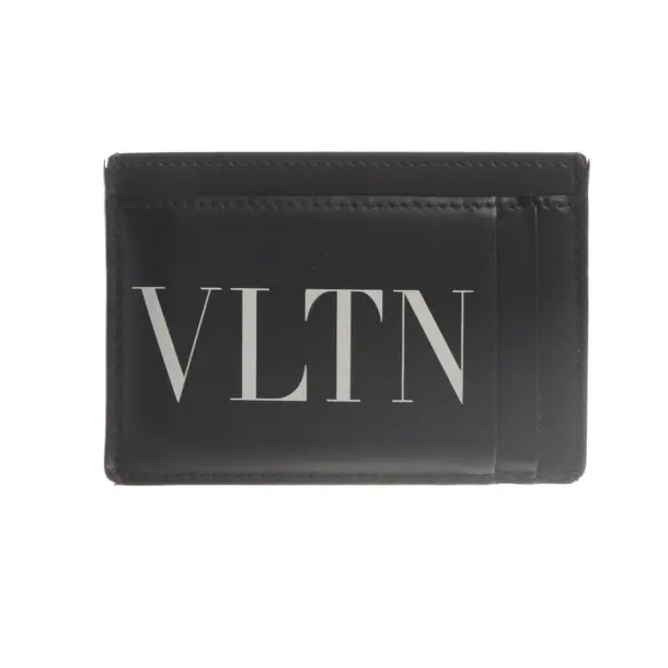 Card Holder, in Black, Leather, Valentino