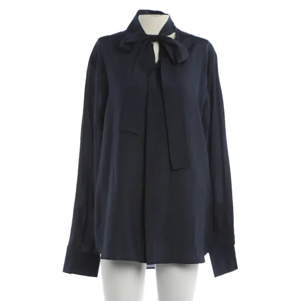 Blouse, in Navy, Silk, Valentino