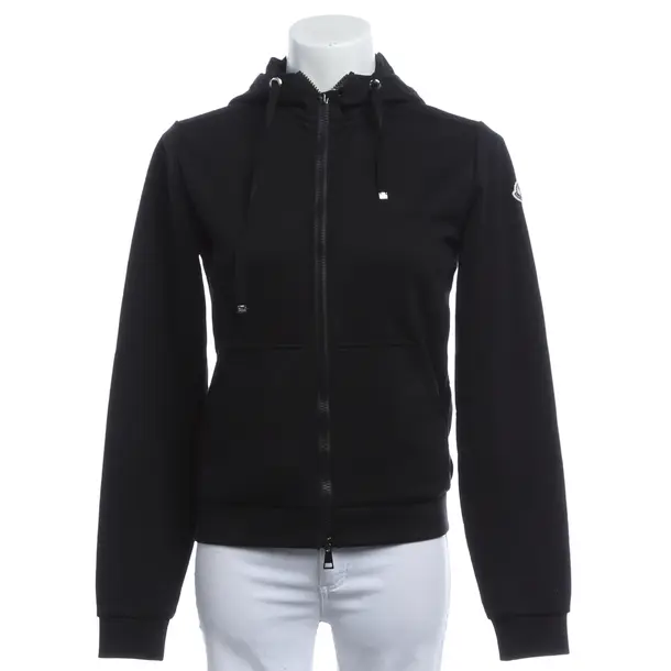 Felpa con cerniera, in Nero, Cotone, Moncler