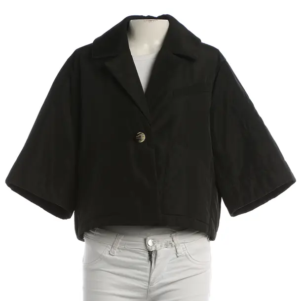 Mid-Season Jacket, in Black, Polyester, Ganni
