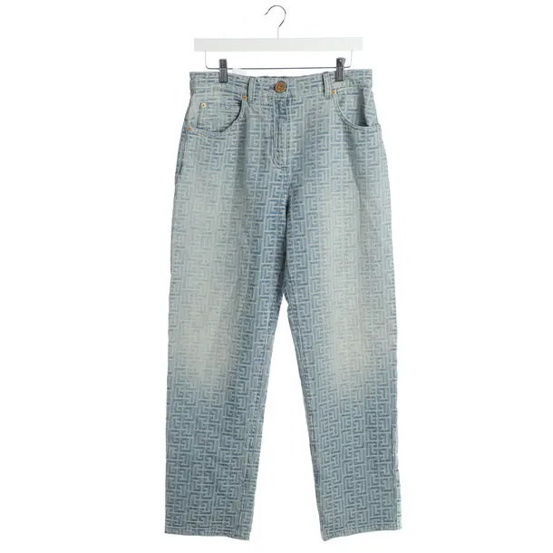 Jeans straight fit, in Blu, Cotone, Balmain
