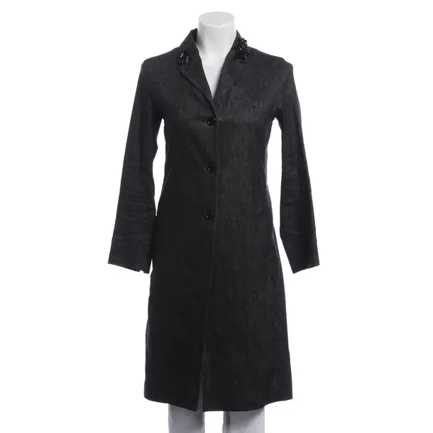 Summer Coat, in Dark Gray, Cotton, Max Mara