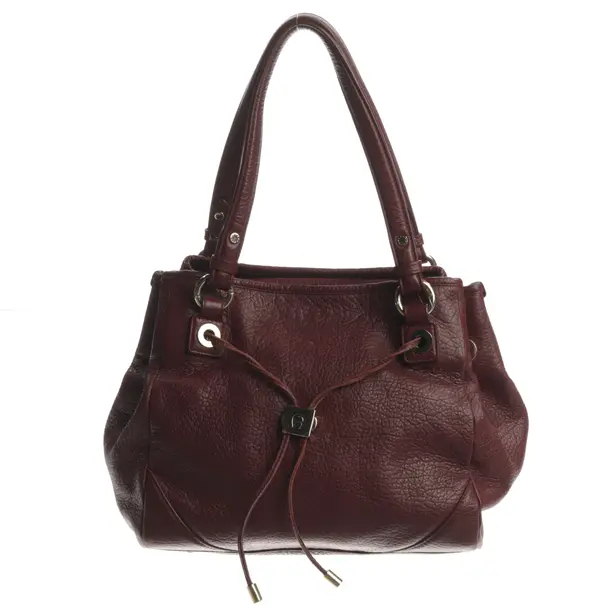 Shoulder Bag, in Bordeaux, Leder, Aigner