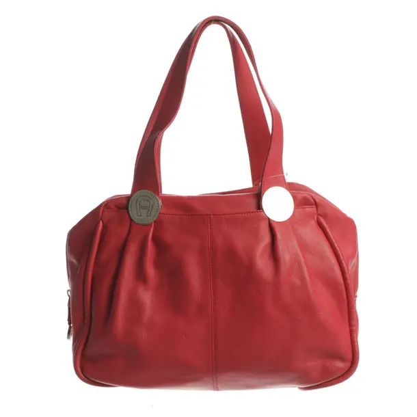 Shoulder Bag, in Raspberry, Leder, Aigner