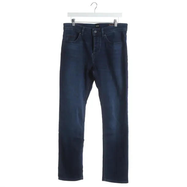 Straight Fit Jeans, in Blue, Cotton, Hugo Boss Black Label