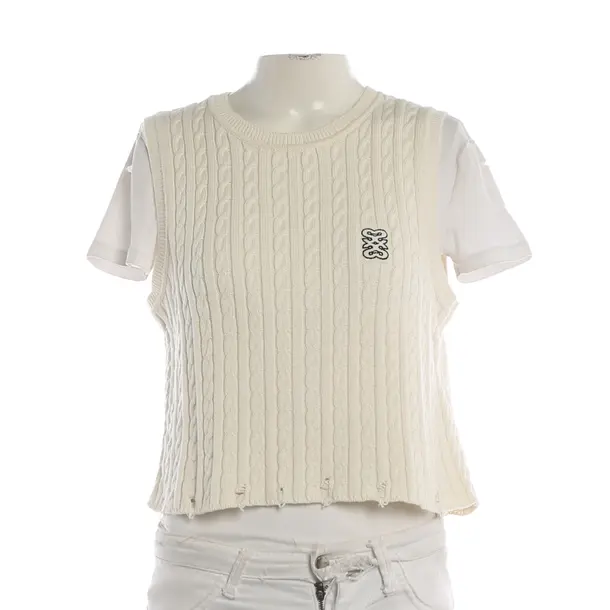 Sweater Vest, in Beige, Cotton, Sandro
