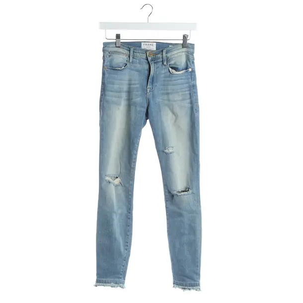Skinny Jeans, in Blue, Cotton, Frame
