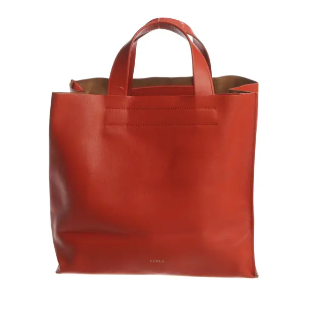 Handbag, in Dark Orange, Leder, Furla
