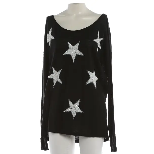 Long Sleeve Shirt, in Black, Cotton, Grace