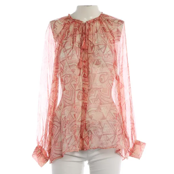 Blouse, in Light Red, Silk, 0039 Italy