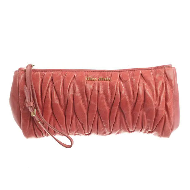 Clutch Bag, in Pink, Leather, Miu Miu