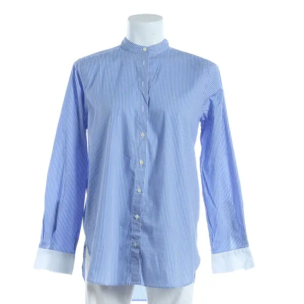 Blouse, in Blue, Baumwolle, Closed