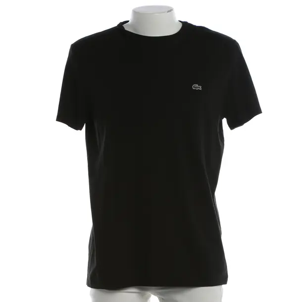 T-Shirt, in Black, Cotton, Lacoste