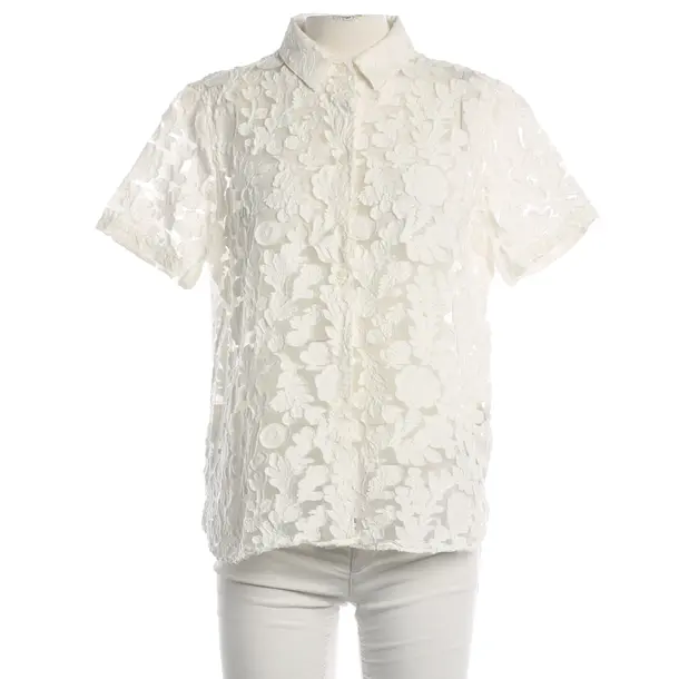 Blouse, in White, Baumwolle, Burberry