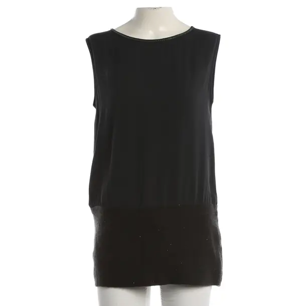 Top, in Dark Gray, Seide, Fabiana Filippi