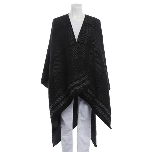 Poncho, in Gray, Wool, Lala Berlin