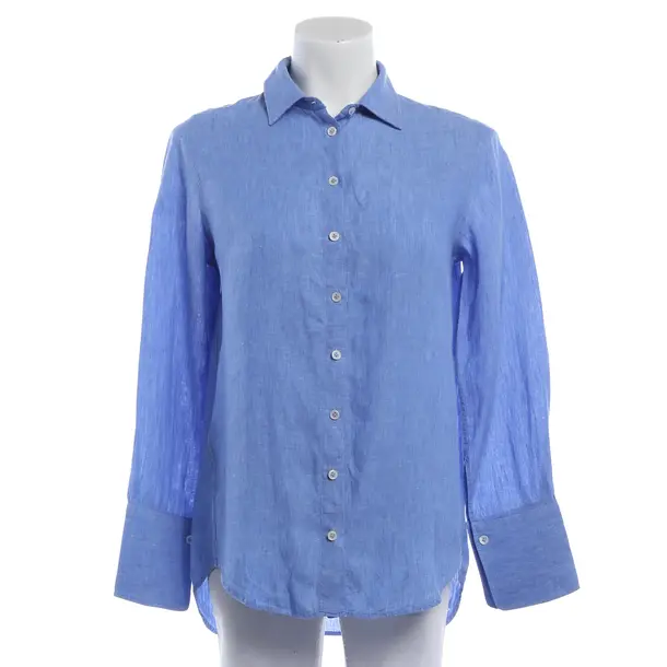 Blouse, in Blue, Leinen, Robert Friedman