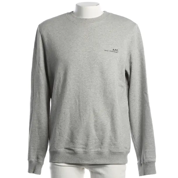Sweatshirt, in Light Gray, Cotton, A.P.C