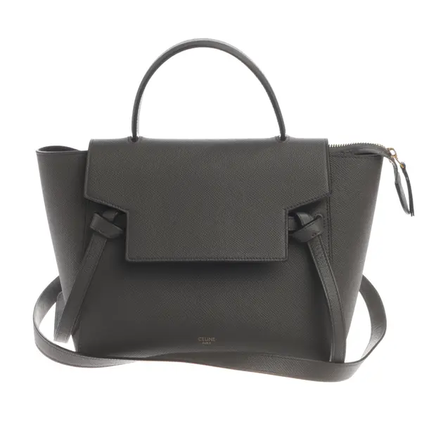 Handtasche, in Grau, Leder, Céline