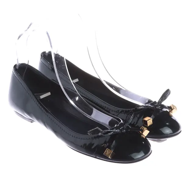 Ballerinas, in Dunkelgrün, Louis Vuitton