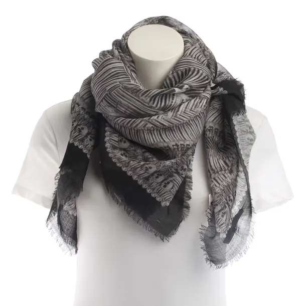 Tuch, in Hellgrau, Wolle, Alexander McQueen