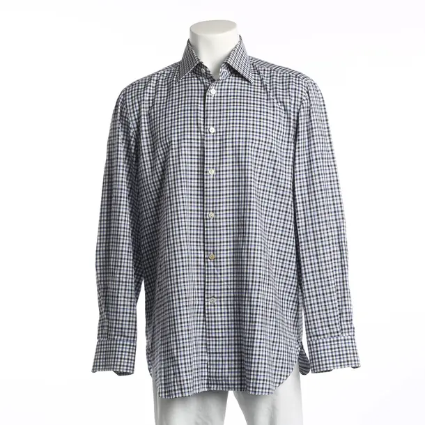 Shirt, in Blue, Cotton, Kiton