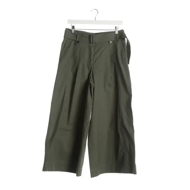 Pants, in Dark Green, Cotton, Max Mara