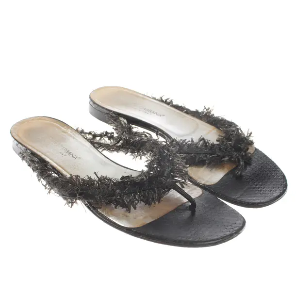 Sandali, in Nero, Dolce e Gabbana
