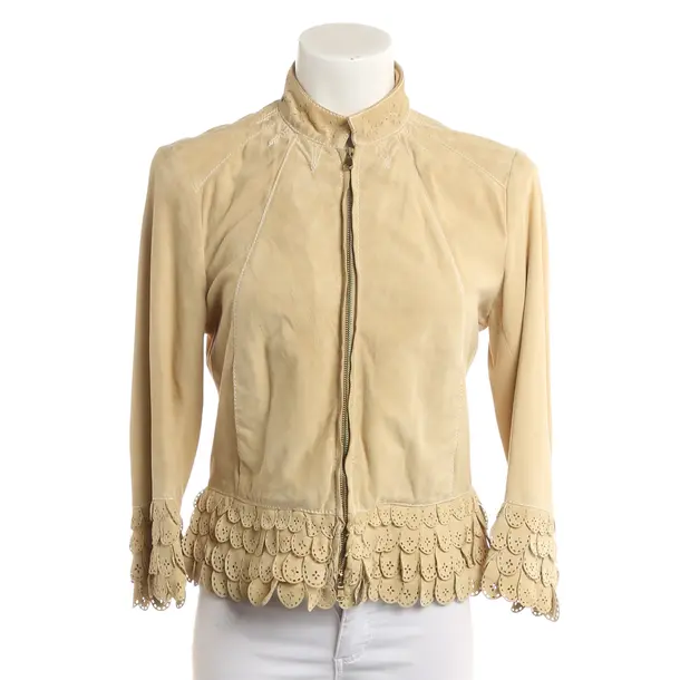 Giacca in pelle, in Beige, Pelle, CLASSE cavalli