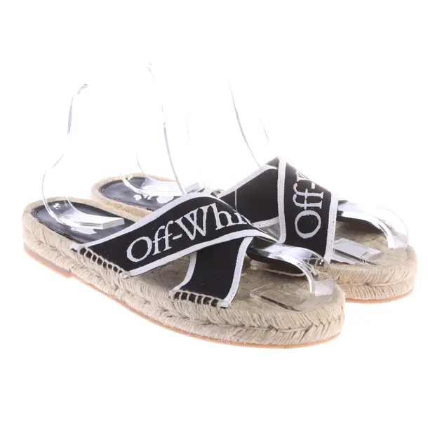 Sandalen, in Schwarz, Off-White