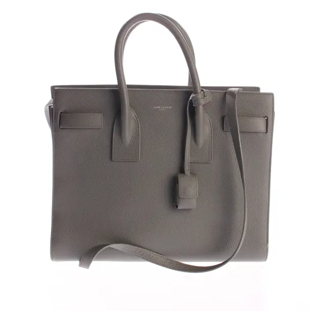 Handtasche, in Grau, Leder, Saint Laurent