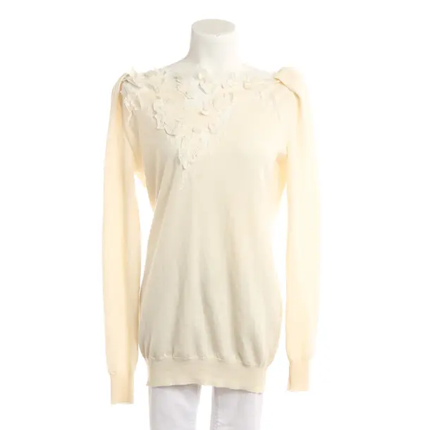 Pullover, in Cream, Wolle, Ermanno Scervino
