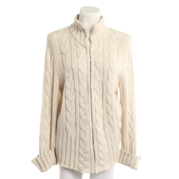 Strickjacke, in Cream, Kaschmir, Iris von Arnim