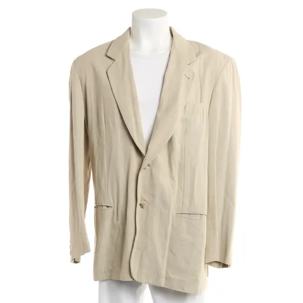Blazer, in Beige, Cotton, Giorgio Armani