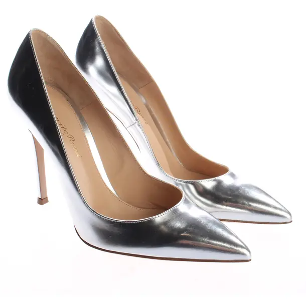 Décolleté, in argento, Gianvito Rossi