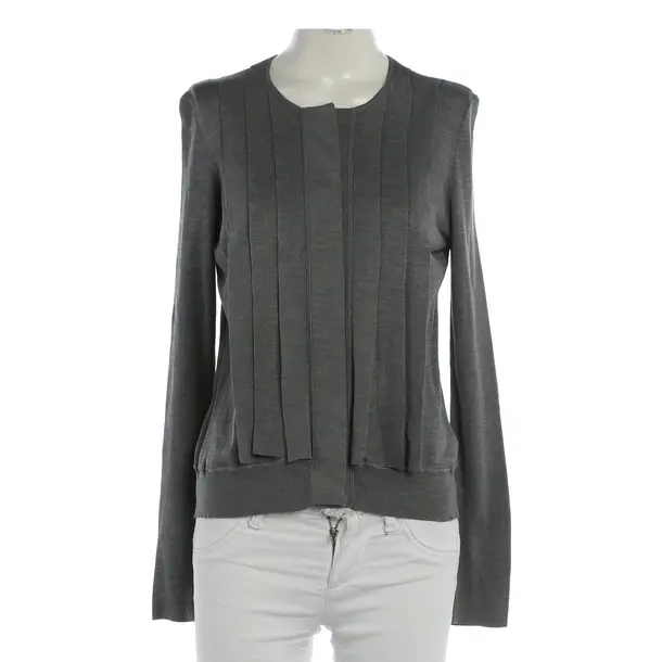 Cardigan, in Gray, Silk, Akris