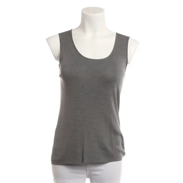 Top, in Gray, Silk, Akris