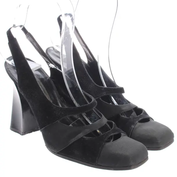 Slingbacks, in Schwarz, Karl Lagerfeld