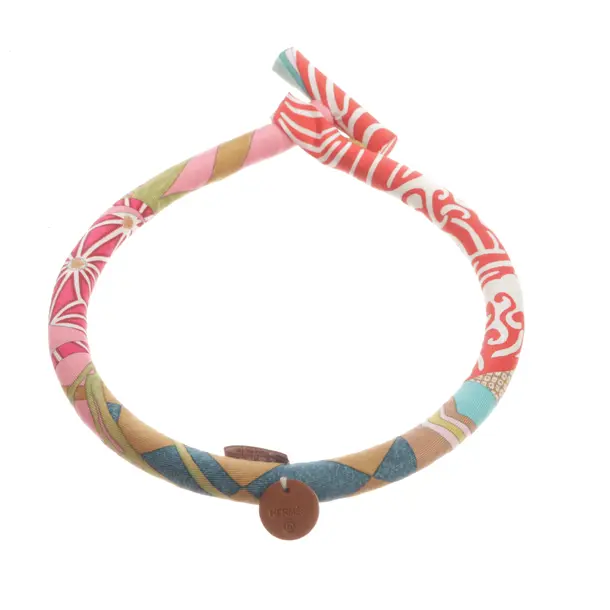 Necklace, in Multicolored, Silk, Hermès
