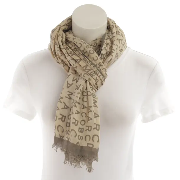 Shawl, in Beige, Cotton, Marc Jacobs