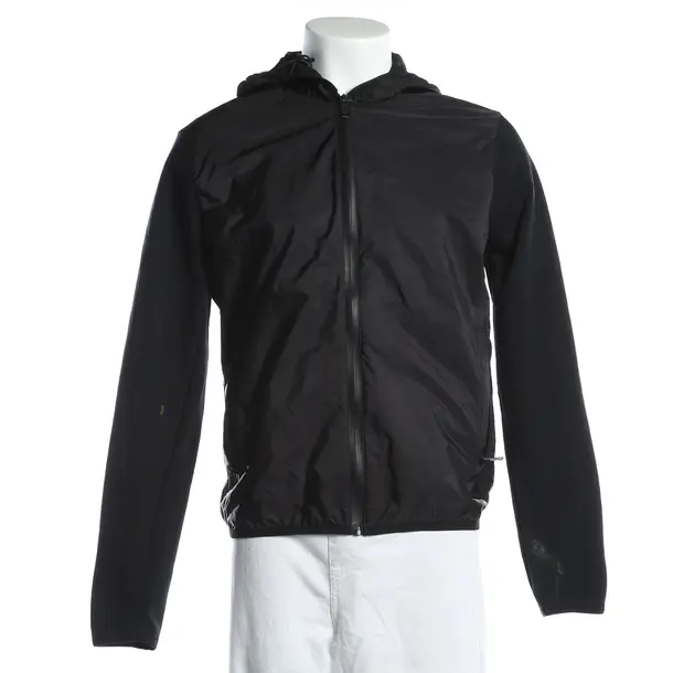 Zip-Up Hoodie, in Black, Cotton, Prada