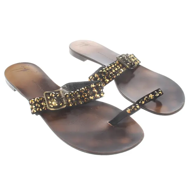 Sandalen, in Schwarz, Giuseppe Zanotti
