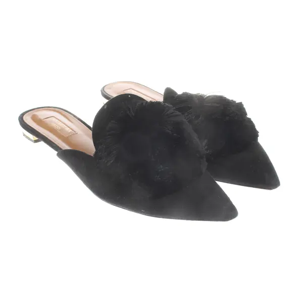 Mules, in Schwarz, Aquazzura
