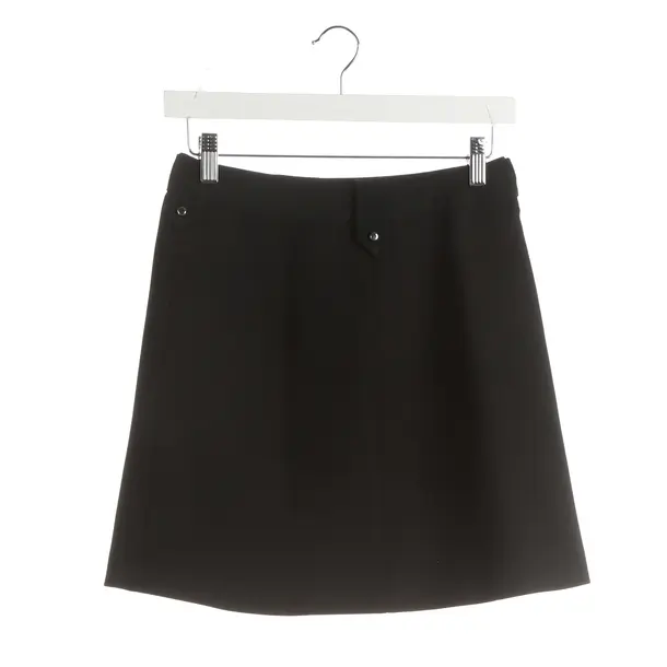 Rock, in Schwarz, Wolle, Prada