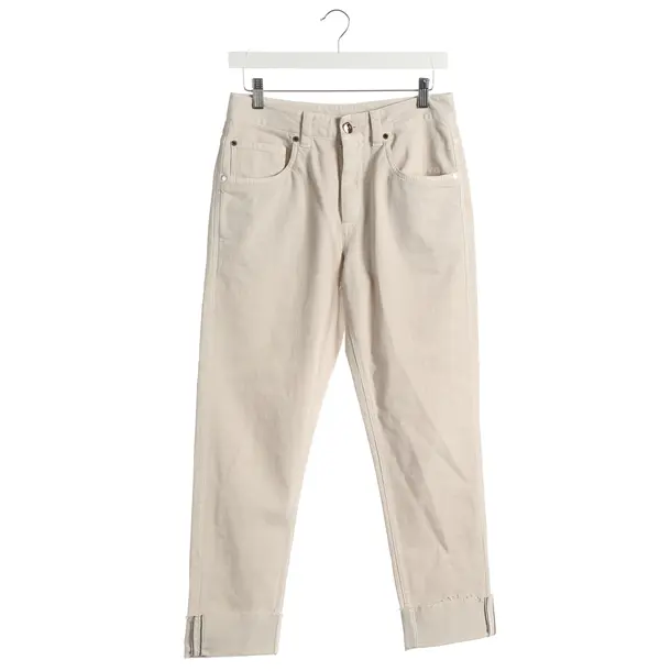 Pants, in Beige, Cotton, Brunello Cucinelli
