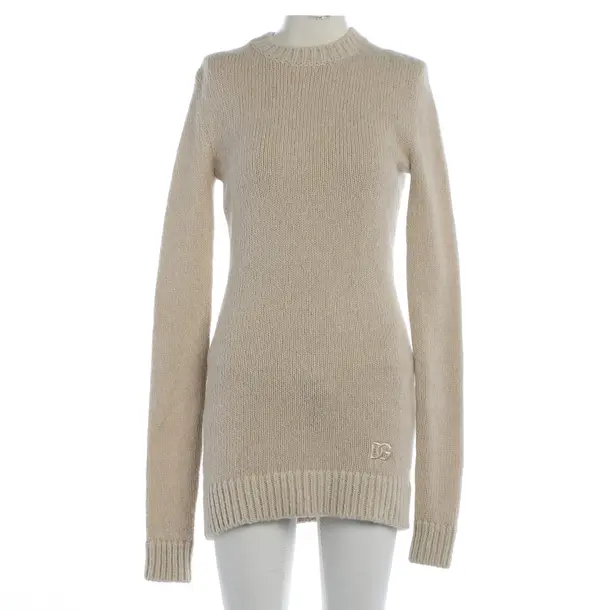 Jumper, in Beige, Wool, Dolce & Gabbana